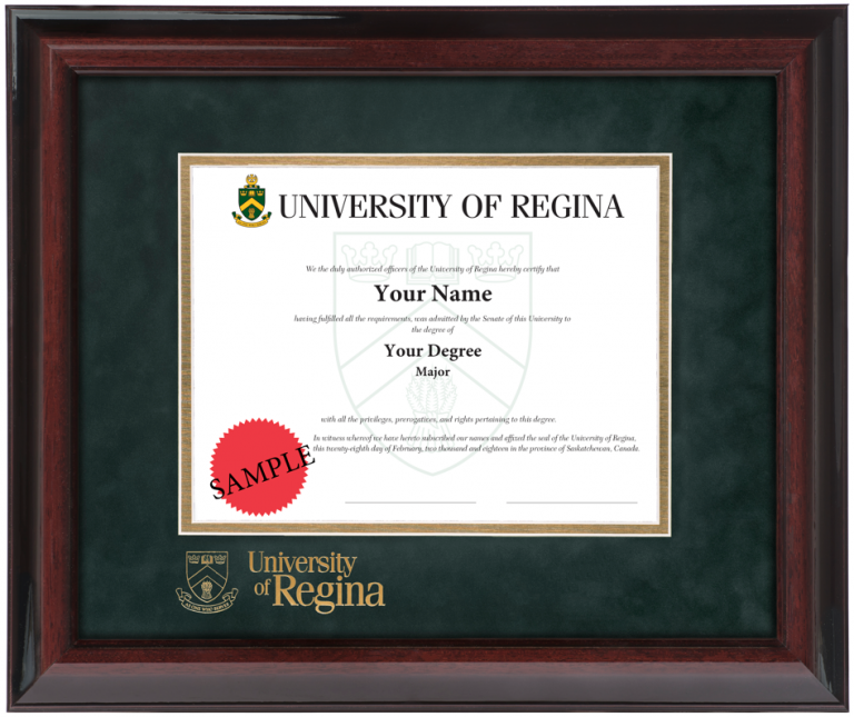 Executive Deluxe Diploma Frame University of Regina Diploma Frames